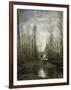 Church of Marissel Near Beauvais, c.1866-Jean-Baptiste-Camille Corot-Framed Giclee Print