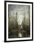 Church of Marissel Near Beauvais, c.1866-Jean-Baptiste-Camille Corot-Framed Giclee Print