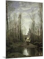 Church of Marissel Near Beauvais, c.1866-Jean-Baptiste-Camille Corot-Mounted Giclee Print