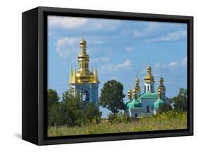 Church of Nativity of Virgin and Kovnirs Bell Tower, UNESCO World Heritage Site, Kiev, Ukraine-Graham Lawrence-Framed Stretched Canvas