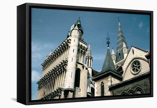 Church of Notre Dame, Dijon, Burgundy, France-Peter Thompson-Framed Stretched Canvas