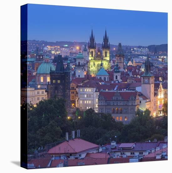 Church of Our Lady before Tyn and Old Town, Prague, Czech Republic-Jon Arnold-Stretched Canvas