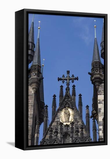 Church of Our Lady before Tyn, Old Town Square, Old Town, Prague, Czech Republic, Europe-Martin Child-Framed Stretched Canvas
