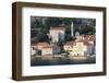 Church of Our Lady of the Rosary and a Waterside Restaurant Lit by Evening Light-Eleanor Scriven-Framed Photographic Print