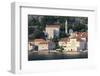 Church of Our Lady of the Rosary and a Waterside Restaurant Lit by Evening Light-Eleanor Scriven-Framed Photographic Print