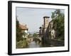 Church of Our Lady on Right of Old Bridge, St. Jean Pied De Port, Basque Country, Aquitaine-R H Productions-Framed Photographic Print