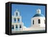 Church of Panagia of Platsani, Oia Caldera Square, Greece-Ted Horowitz-Framed Stretched Canvas