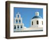 Church of Panagia of Platsani, Oia Caldera Square, Greece-Ted Horowitz-Framed Photographic Print