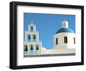 Church of Panagia of Platsani, Oia Caldera Square, Greece-Ted Horowitz-Framed Photographic Print