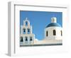 Church of Panagia of Platsani, Oia Caldera Square, Greece-Ted Horowitz-Framed Photographic Print