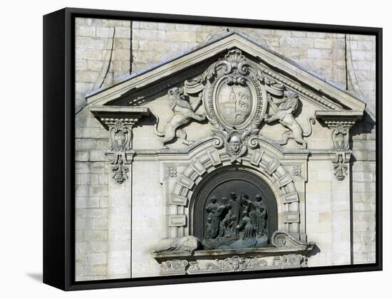 Church of San Nicola Entrance, Bilbao, Basque Country, Detail, Spain-null-Framed Stretched Canvas