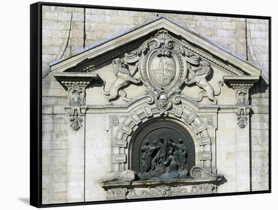 Church of San Nicola Entrance, Bilbao, Basque Country, Detail, Spain-null-Framed Stretched Canvas