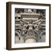 Church of Santa Croce, Sculpture of a Mermaid-Gabriele Riccardi,-Framed Art Print