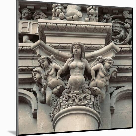 Church of Santa Croce, Sculpture of a Mermaid-Gabriele Riccardi,-Mounted Art Print