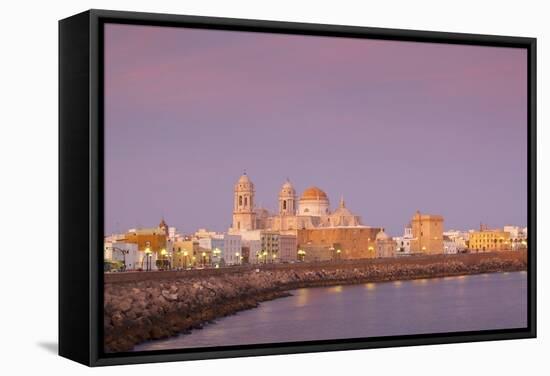 Church of Santa Cruz and Cathedral, Cadiz, Cadiz Province, Andalucia, Spain, Europe-Neil Farrin-Framed Stretched Canvas