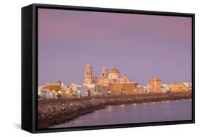 Church of Santa Cruz and Cathedral, Cadiz, Cadiz Province, Andalucia, Spain, Europe-Neil Farrin-Framed Stretched Canvas