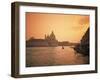 Church of Santa Maria Della Salute, from across the Grand Canal at Dusk, Venice, Veneto, Italy-Rainford Roy-Framed Photographic Print