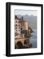 Church of Santa Maria Maddalena and Coast Road with Mountains-Eleanor Scriven-Framed Photographic Print