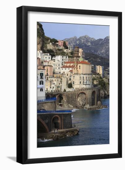 Church of Santa Maria Maddalena and Coast Road-Eleanor Scriven-Framed Photographic Print