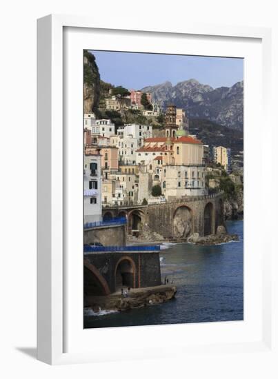 Church of Santa Maria Maddalena and Coast Road-Eleanor Scriven-Framed Photographic Print