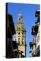 Church of Santiago El Mayor Bell Tower, Puente La Reina, Spain-David R. Frazier-Stretched Canvas