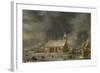 Church of Sloten in the Winter-Jan Abrahamsz. Beerstraten-Framed Art Print