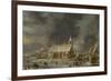 Church of Sloten in the Winter-Jan Abrahamsz. Beerstraten-Framed Art Print