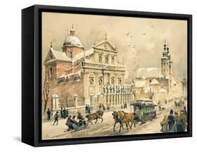 Church of Ss. Peter and Paul, Krakow, from 'Klejnoty Miasta Krakowa', Published 1899 (Colour Litho)-Juliusza & Tondosa, Stanislawa Kossaka-Framed Stretched Canvas