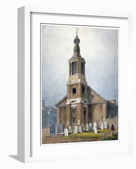 Church of St Anne, Dean Street, Soho, London, 1828-George Shepherd-Framed Premium Giclee Print