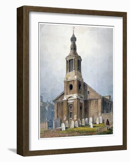 Church of St Anne, Dean Street, Soho, London, 1828-George Shepherd-Framed Giclee Print