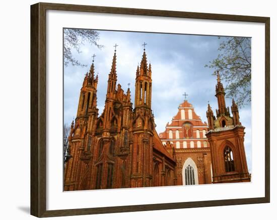 Church of St. Anne in Vilnius, Lithuania-Keren Su-Framed Photographic Print