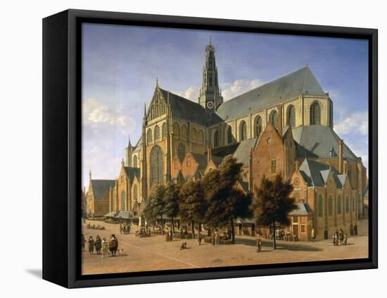 Church of St. Bavo in Haarlem, 1666-Gerrit Adriaensz Berckheyde-Framed Stretched Canvas
