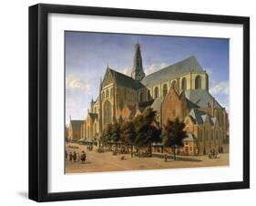 Church of St. Bavo in Haarlem, 1666-Gerrit Adriaensz Berckheyde-Framed Giclee Print