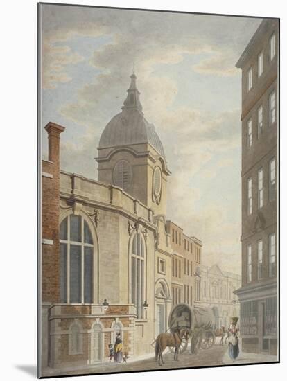 Church of St Benet Fink, Threadneedle Street, City of London, 1797-Thomas Malton II-Mounted Giclee Print