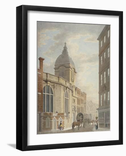 Church of St Benet Fink, Threadneedle Street, City of London, 1797-Thomas Malton II-Framed Giclee Print