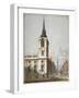 Church of St Benet Gracechurch and Gracechurch Street, City of London, 1811-George Shepherd-Framed Giclee Print