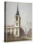 Church of St Benet Gracechurch and Gracechurch Street, City of London, 1811-George Shepherd-Stretched Canvas