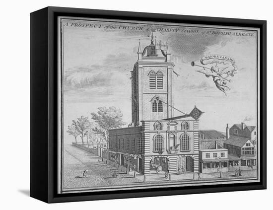 Church of St Botolph, Aldgate, City of London, 1750-null-Framed Stretched Canvas