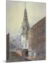 Church of St Bride, Fleet Street, City of London, C1815-William Pearson-Mounted Giclee Print