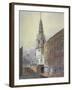 Church of St Bride, Fleet Street, City of London, C1815-William Pearson-Framed Giclee Print