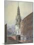 Church of St Bride, Fleet Street, City of London, C1815-William Pearson-Mounted Giclee Print