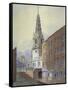 Church of St Bride, Fleet Street, City of London, C1815-William Pearson-Framed Stretched Canvas