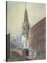 Church of St Bride, Fleet Street, City of London, C1815-William Pearson-Stretched Canvas