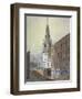 Church of St Bride, Fleet Street, City of London, C1815-William Pearson-Framed Giclee Print