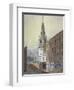 Church of St Bride, Fleet Street, City of London, C1815-William Pearson-Framed Giclee Print