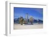 Church of St. Coloman and Tannheimer Alps near Schwangau, Allgau, Bavaria, Germany, Europe-Hans-Peter Merten-Framed Photographic Print