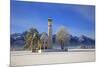 Church of St. Coloman and Tannheimer Alps near Schwangau, Allgau, Bavaria, Germany, Europe-Hans-Peter Merten-Mounted Photographic Print