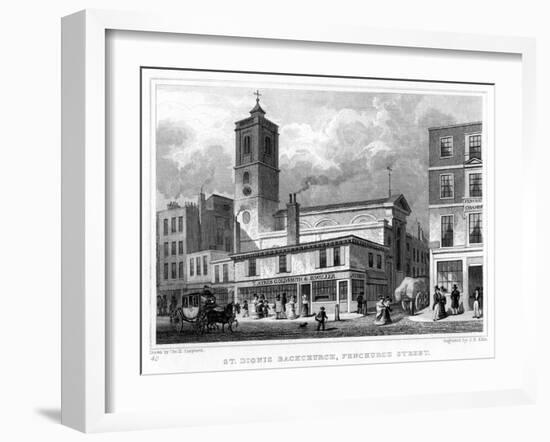 Church of St Dionis Backchurch, Fenchurch Street, City of London, 19th Century-JB Allen-Framed Giclee Print