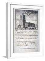 Church of St Dunstan and All Saints, Stepney, London, 1746-James Basire I-Framed Giclee Print