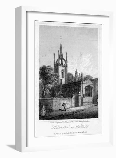 Church of St Dunstan in the East, City of London, 1816-J Greig-Framed Giclee Print